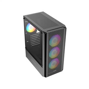 FAZEON F21 650W 80PLUS BRONZE Mesh 4x120mm ARGB Fanlı E-ATX Siyah Bilgisayar Kasası
