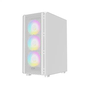 FAZEON F21 650W 80PLUS BRONZE Mesh 4x120mm ARGB Fanlı E-ATX Beyaz Bilgisayar Kasası