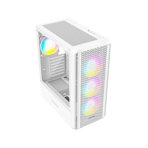 FAZEON F21 650W 80PLUS BRONZE Mesh 4x120mm ARGB Fanlı E-ATX Beyaz Bilgisayar Kasası