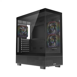 FAZEON F17 850W 80PLUS BRONZE 3x120mm ARGB Fanlı ATX Siyah Bilgisayar Kasası