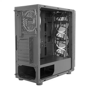 FRISBY 4x120mm DUAL RING FANLI 600W 80 PLUS BRONZE MidT ATX GAMING KASA