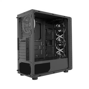 FRISBY MESH 4x120mm Dual-Ring RGB 600W 80 PLUS USB3.0 MidT ATX GAMING KASA