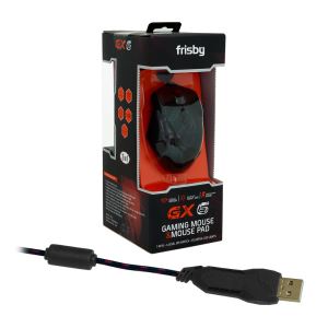 FRISBY GX6 PRO GAMING MAKRO MOUSE + MOUSE PAD