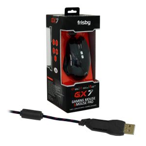 FRISBY GX7 PRO GAMING MAKRO MOUSE + MOUSE PAD