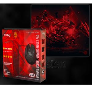 FRISBY FM-G3260K GAMING MOUSE+MOUSE PAD
