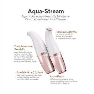Geske Aqua-Stream Çift Başlıklı Siyah Nokta ve Yüz Temizleme Cihazı