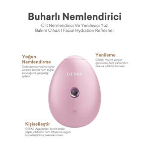 Geske Buharlı Cilt Nemlendirici Ve Yenileyici Yüz Bakım Cihazı