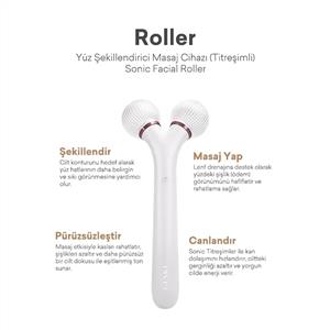 Geske Titreşimli, Yüz Şekillendirici  Roller Masaj  Cihazı