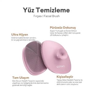 Geske Yüz Temizleme Fırçası Pembe