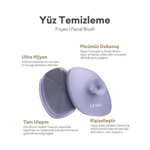 Geske Yüz Temizleme Fırçası Mor