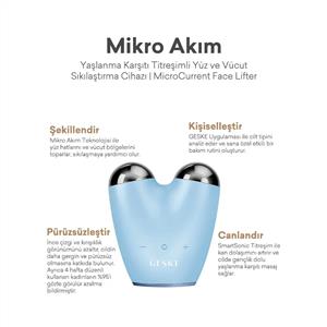 Geske Titreşimli Mikro Akım, Yaşlanma Karşıtı Yüz ve Vücut Sıkılaştırma Cihazı