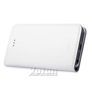 KİSS IPHONE 5 DERİ KILIF- (BEYAZ)