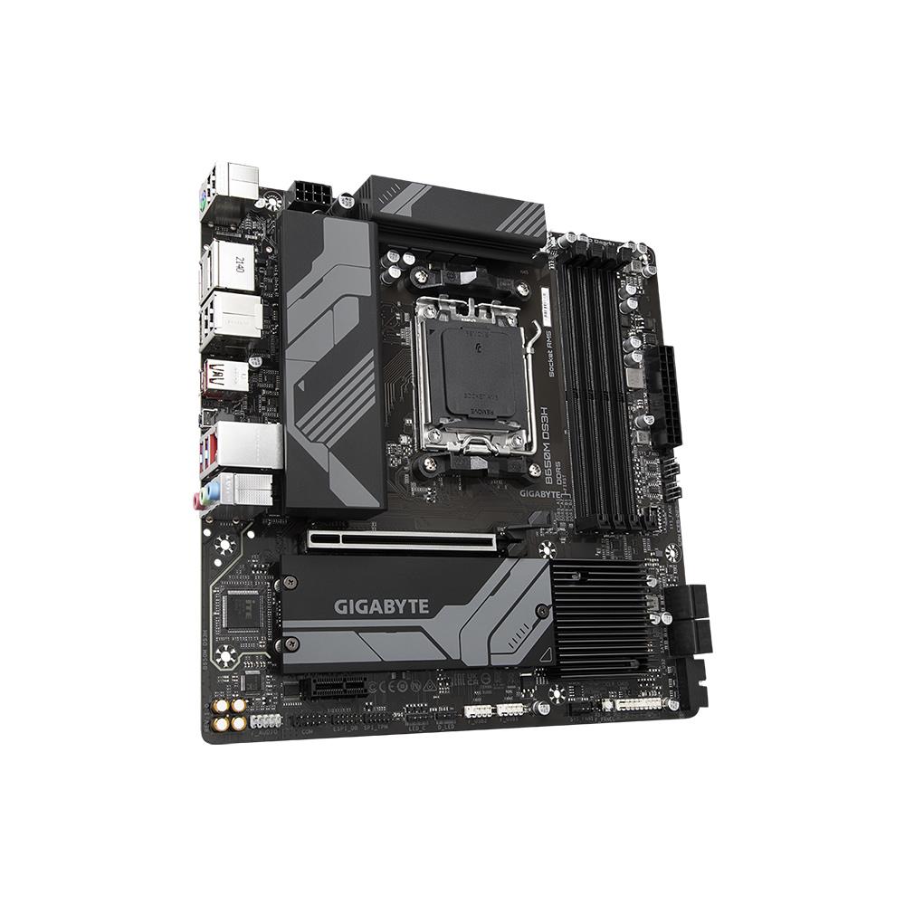 GIGABYTE B650M DS3H AMD B650 Soket AM5 DDR5 6400MHz (OC) M.2