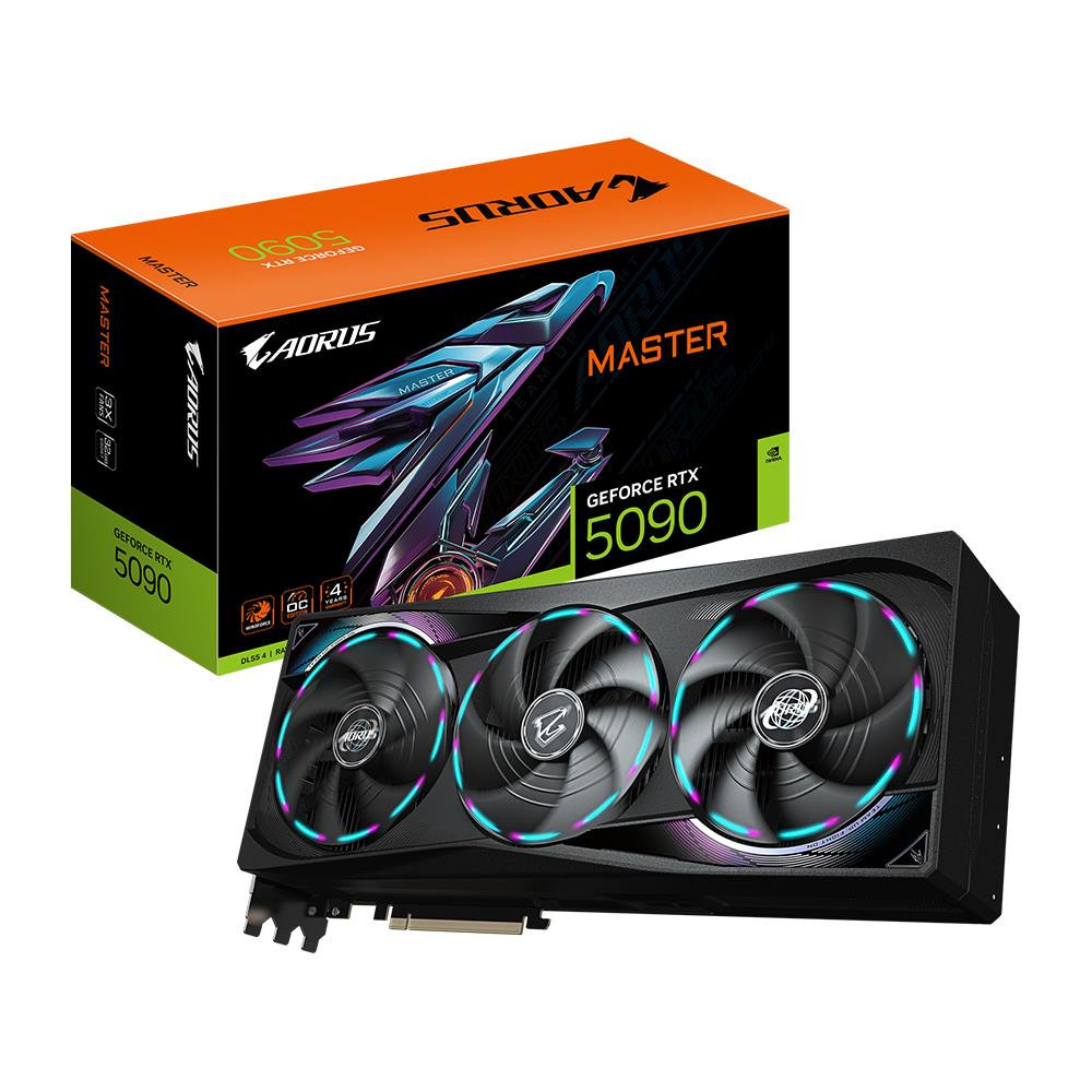 【美品】GIGABYTE AORUS GeForce RTX 5090 GIGABYTE AORUS GeForce RTX 5090 MASTER 32G GDDR7 512Bit DLSS 4