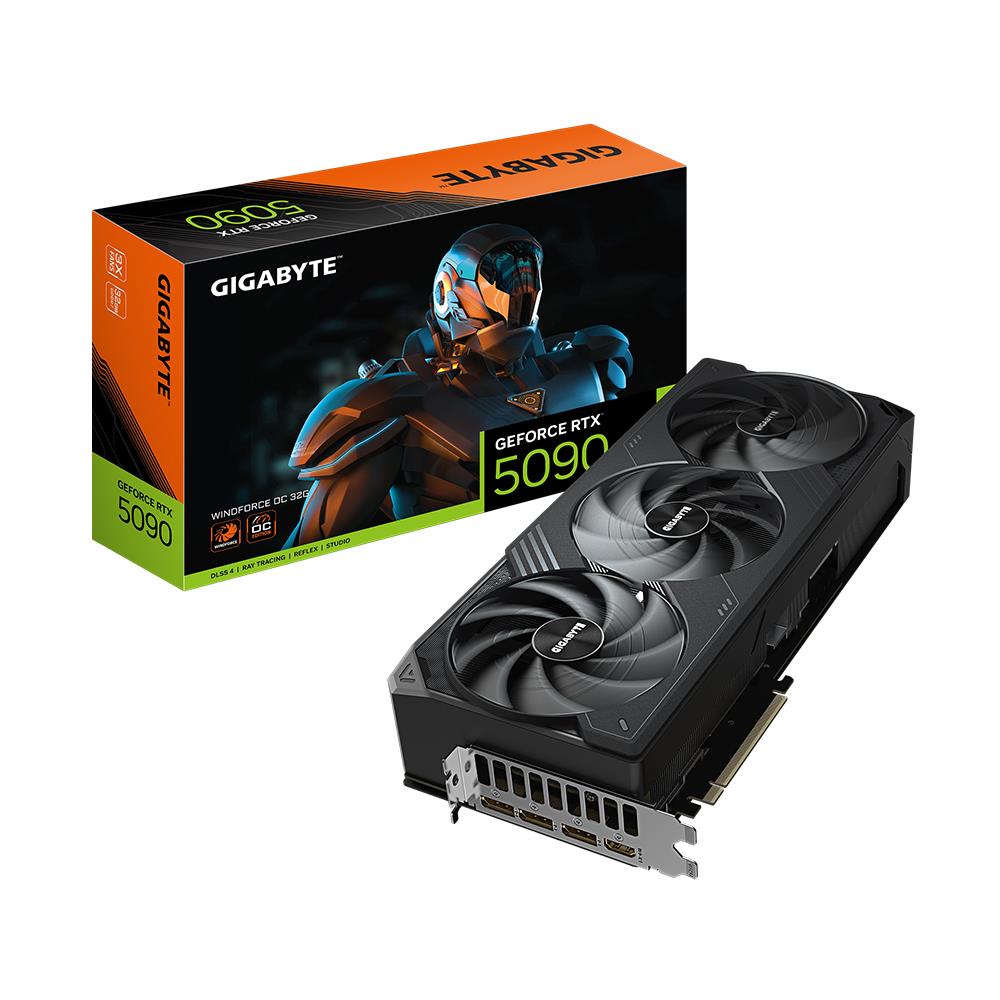 GIGABYTE AORUS GeForce RTX 5090 WINDFORCE OC 32G GDDR7 512Bit DLSS