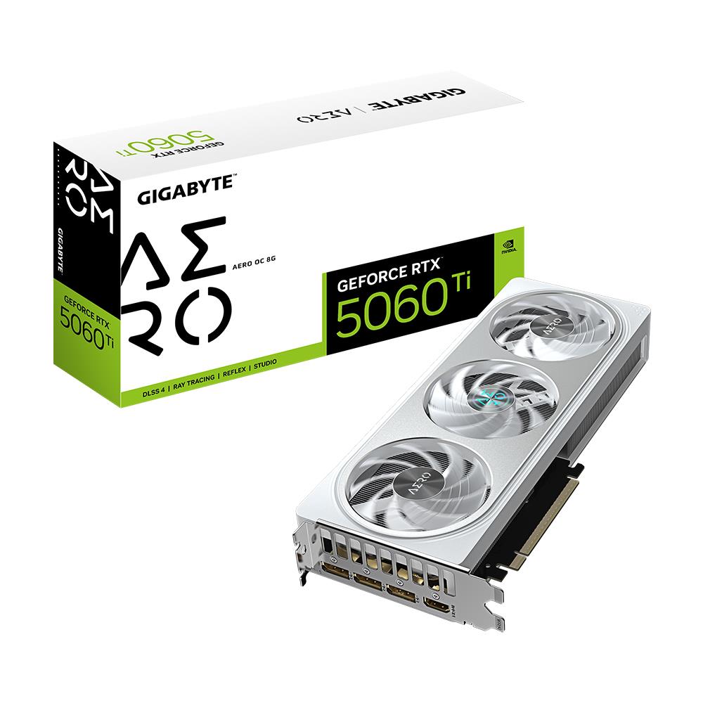 GIGABYTE GeForce RTX 5060 TI AERO OC 8GB GDDR7 128Bit DLSS 4 Ekran