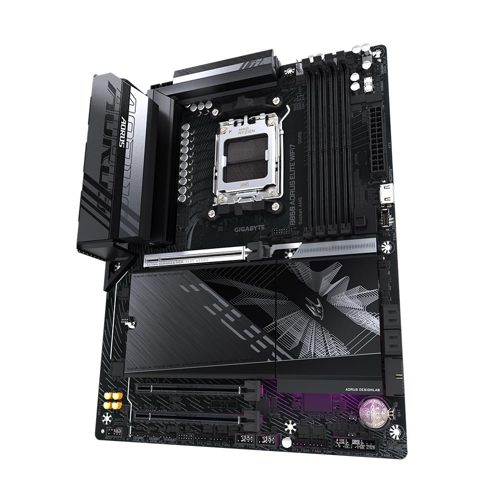 GIGABYTE B850 AORUS ELITE WIFI7 AMD B850 Soket AM5 DDR5 8200MHz(OC