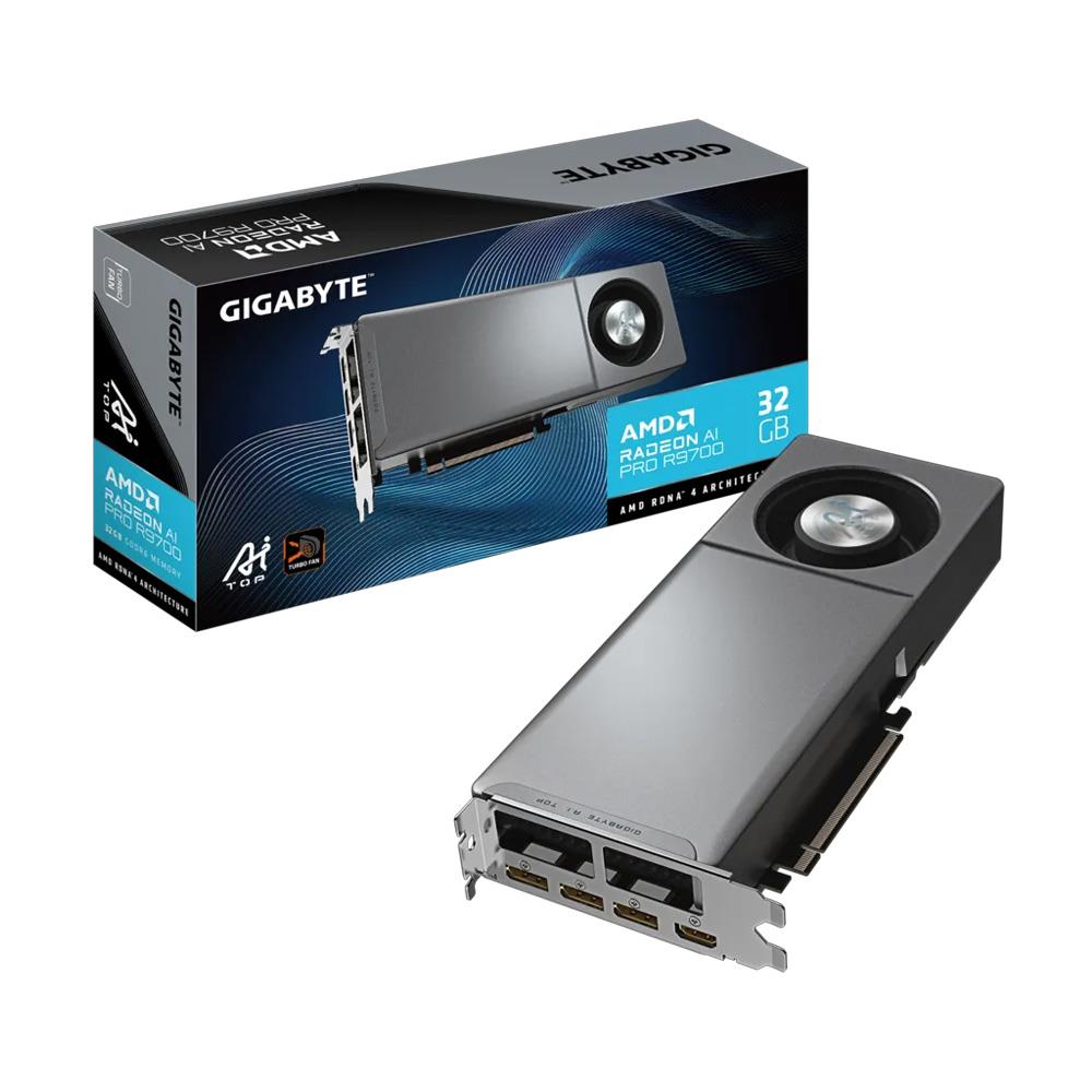 GIGABYTE RADEON AI PRO R9700 AI TOP 32GB GDDR6 256Bit AMD Ekran