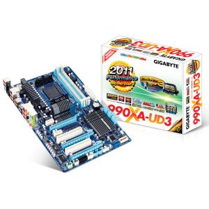 GIGABYTE 990XA-UD3 AMD 990X/SB950 AM3+ DDR3 2000MHz (O.C.) Anakart