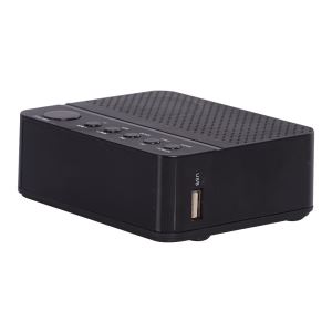 GOLDMASTER Cock Siyah Bluetooth Radyolu Alarm Saat