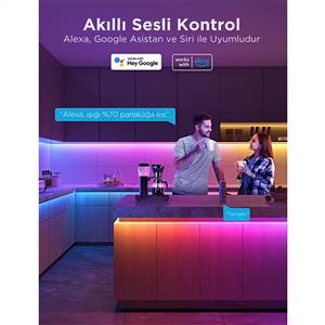 Govee RGBIC Basic Wifi+ BT LED Şerit (10 Metre)