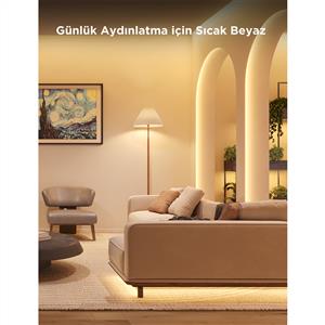 Govee RGBICW WiFi+BT Matter Destekli Silikon Kaplamalı Kesilebilir LED Şerit - 5 Metre