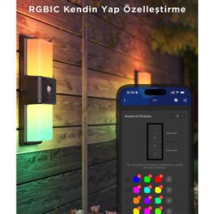 Govee Dış Mekan Hareket Sensörlü Duvar Aydınlatması IP65