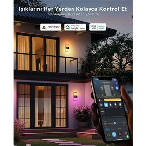 Govee Dış Mekan Hareket Sensörlü Duvar Aydınlatması IP65