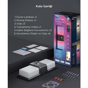 Govee Dış Mekan Hareket Sensörlü Duvar Aydınlatması IP65