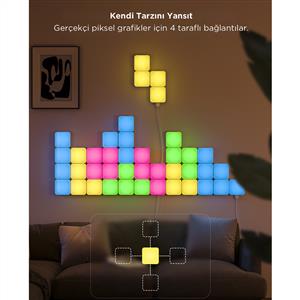 Govee Mini Panel Gaming Kare Duvar Aydınlatması 10 Parçalı