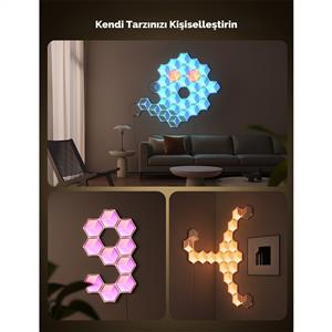 Govee Glide Hexa Ultra Gaming LED Duvar Aydınlatması 7 Parçalı