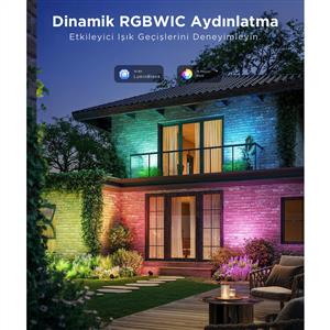 Govee RGBICWW Dış Mekan Spot Aydınlatma - 2'li Paket