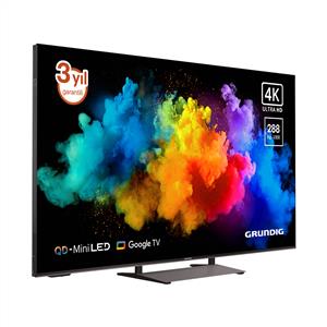 GRUNDIG 65GM975 65inc 164 cm 4K UHD Google Smart QD-MINILED TV, Uydu Alıcılı