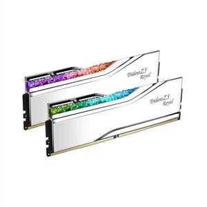 GSKILL 32GB (2x16GB) Trident Z5 Royal Silver RGB DDR5 7600MHz CL36 1.40V Dual Kit Ram