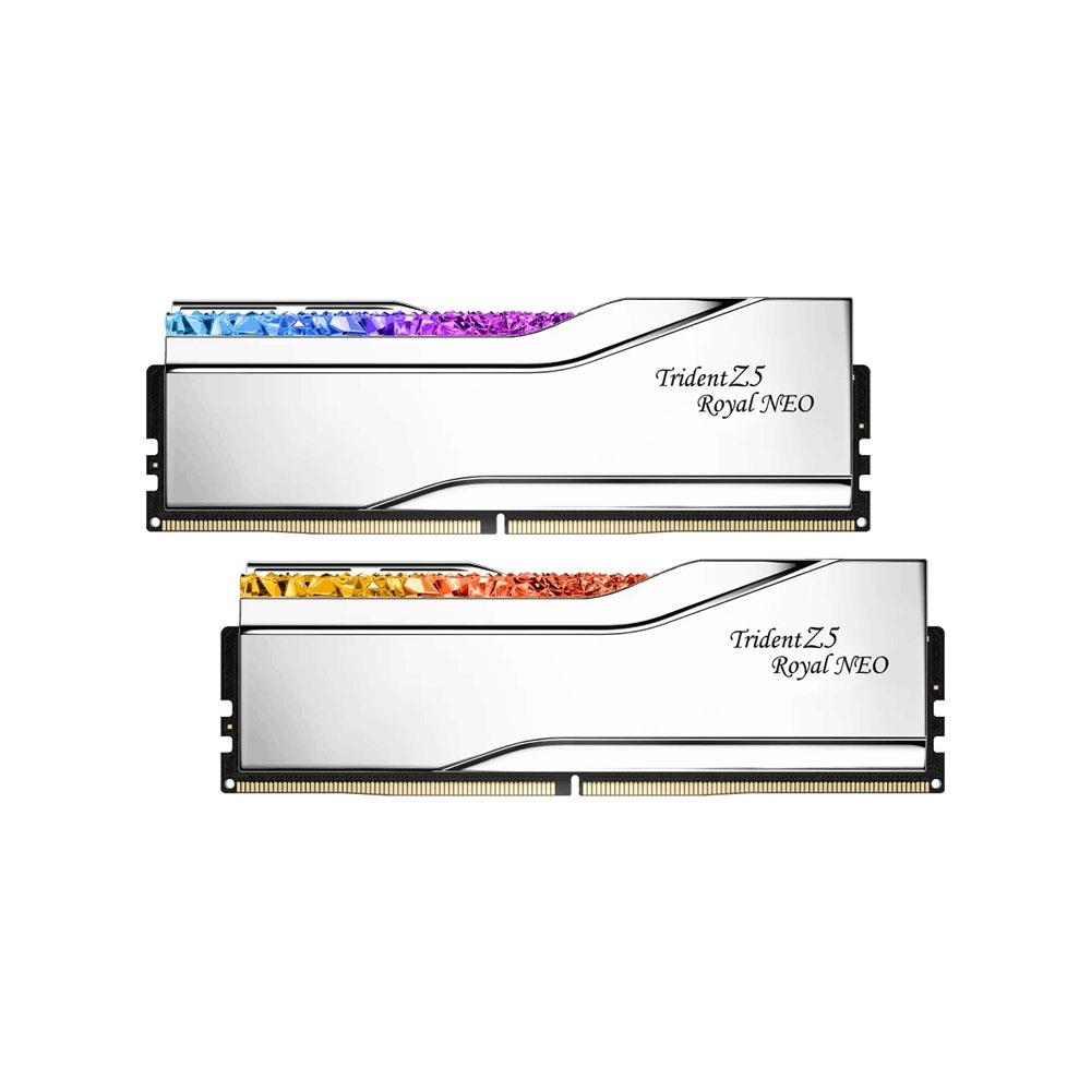 GSKILL 48GB (2x24GB) TZ5 Royal Neo Silver RGB DDR5 8000MHz CL40