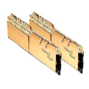 GSKILL 16GB (2x8GB) TRIDENT Z ROYAL GOLD DDR4 3000MHz CL16 Dual Kit RGB LED Ram