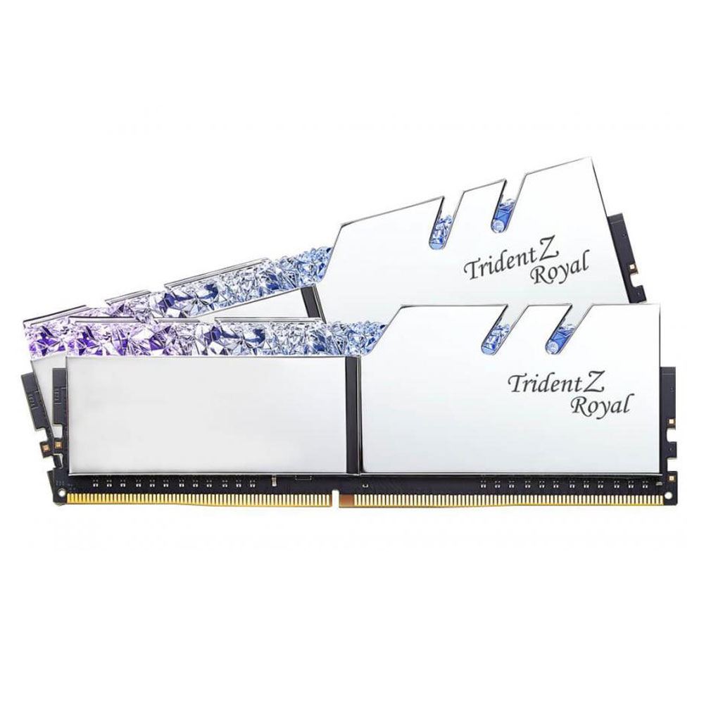 GSKILL 16GB(2x8GB) TRIDENT Z ROYAL SILVER DDR4 3600MHz CL18 Dual
