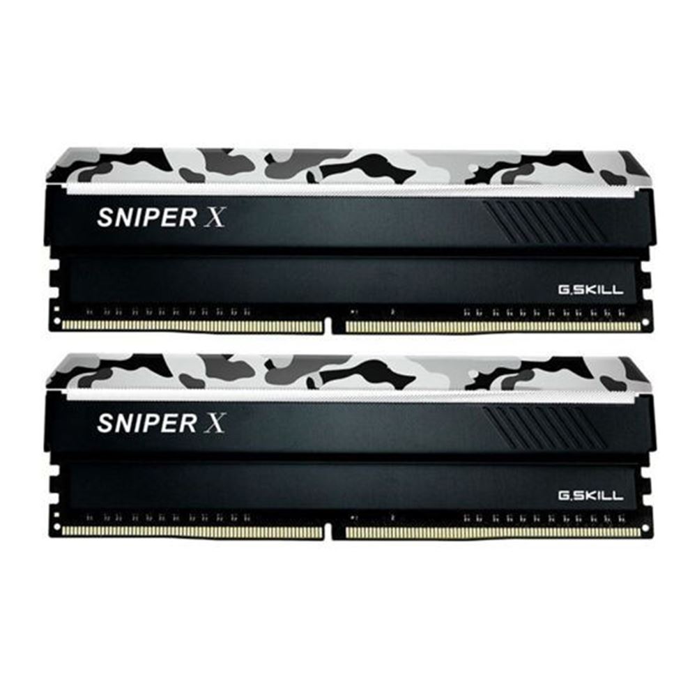 G.SKILL SNIPER X DDR4 32GB(16GB × 2) GSKILL 32GB (2x16GB) SniperX Gri Kamuflaj DDR4 3200MHz CL16 1.35V