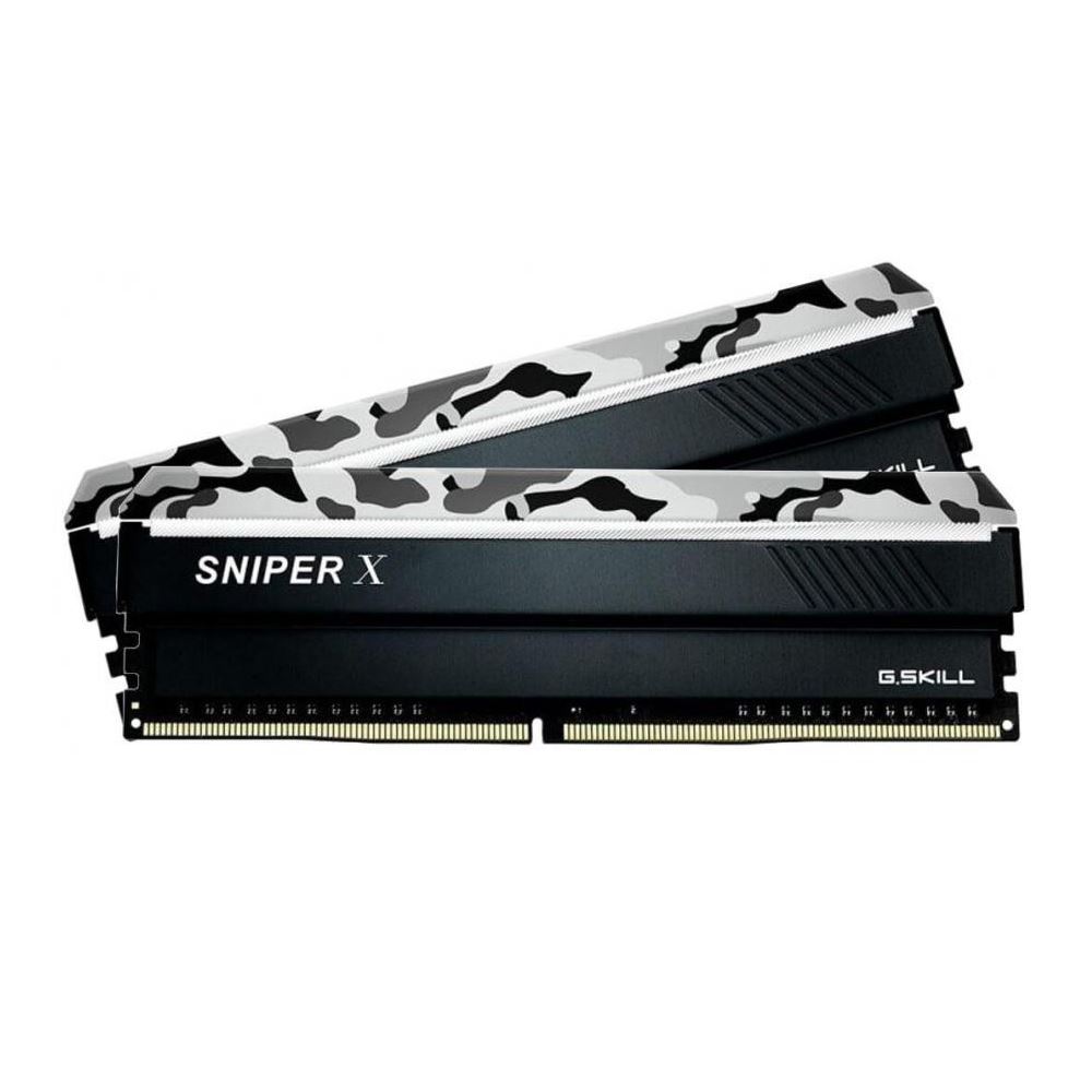 も*ん様 G.SKILL SNIPER X DDR4 32GB 3200MHz GSKILL 32GB (2x16GB) SniperX Gri Kamuflaj DDR4 3200MHz CL16 1.35V