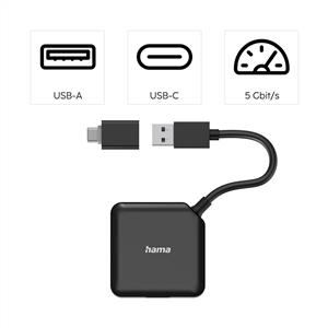Hama Usb Hub 4 Ports Usb3.2 USB-C Adaptör