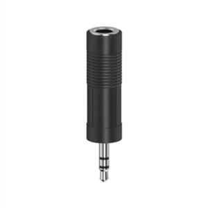 Hama HM.205196 Ses Adaptörü 3.5mm-6.3mm Soket, Stereo (SİYAH)
