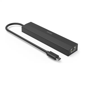 Hama HM.200144 6 Port USB Çoklayıcı, 3x USB, USB-C, HDMI, LAN/Ethernet