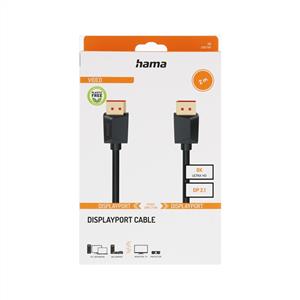 Hama DisplayPort Kablosu DP 2.1 Ultra HD 8K 2.0 m