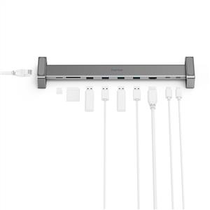 Hama Connect2Office Basic USBC Docking Station, 9 Ports - Gri