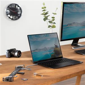 Hama Connect2Office Basic USBC Docking Station, 9 Ports - Gri