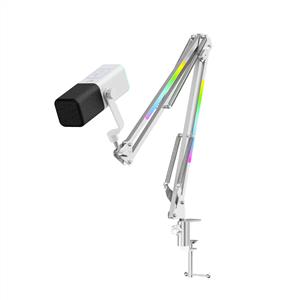 Havit Gamenote GK71 Pro RGB 24-Bit 192kHz Stantlı Yayıncı Mikrofonu - Beyaz