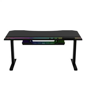 HAWK GAMING CHAIR ION X Çift Motorlu Yükseklik Ayarlı 160x80 RGB Siyah Oyuncu Masası