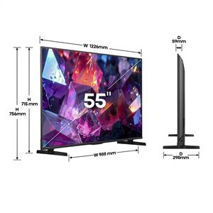 HISENSE 55E7S PRO 55inc 139 cm 4K UHD HI-QLED VIDAA Smart TV,Uydu Alıcılı