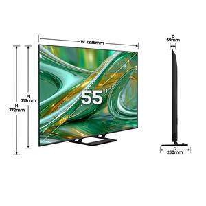 HISENSE 55E8S 55inc 139 cm 4K UHD ULED Miniled VIDAA Smart TV,Uydu Alıcılı