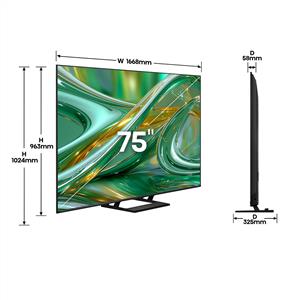 HISENSE 75E8S 75inc 189 cm 4K UHD ULED Miniled VIDAA Smart TV,Uydu Alıcılı